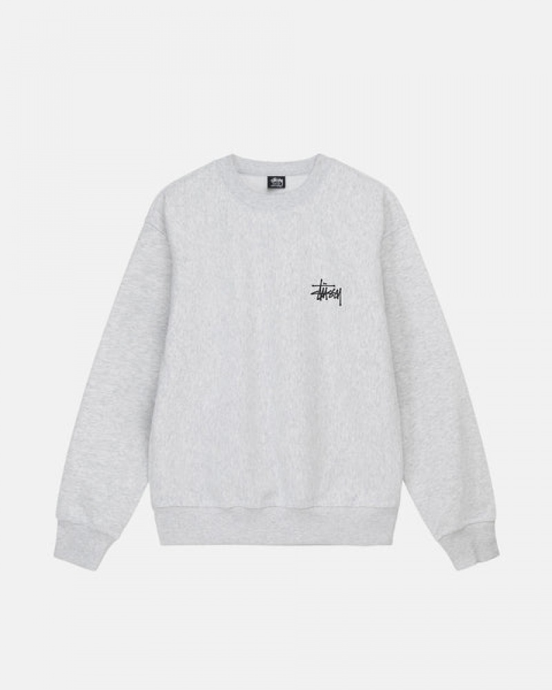 Női Stussy Basic Stussy Crew Pulóverek Szürke Magyarország | HHX-4697