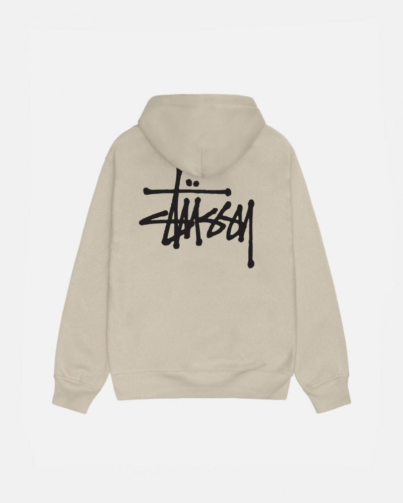 Női Stussy Basic Stussy Hood Pulóverek Khaki Magyarország | GUN-3429