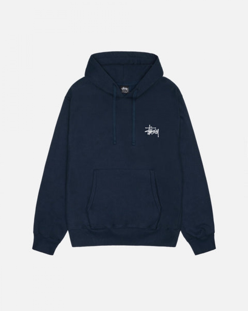 Női Stussy Basic Stussy Hoodie Kapucnis Pulóver Sötétkék Magyarország | ZPO-3299