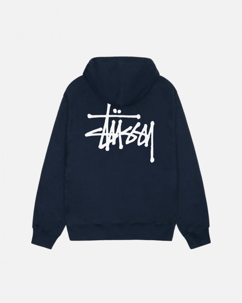 Női Stussy Basic Stussy Hoodie Kapucnis Pulóver Sötétkék Magyarország | ZPO-3299