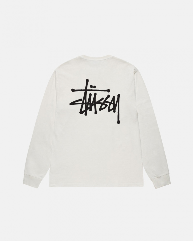 Női Stussy Basic Stussy LS Tee Pigment Dyed Póló Bézs Magyarország | MWW-7156