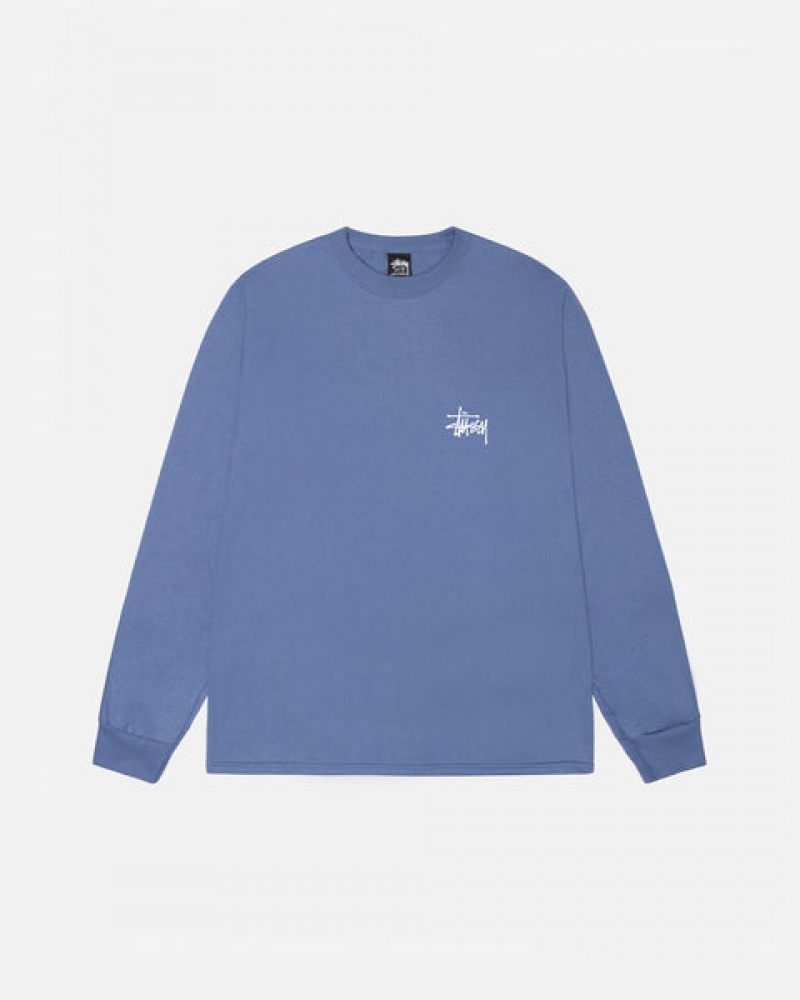 Női Stussy Basic Stussy Ls Tee Póló Királykék Kék Magyarország | RRC-7184