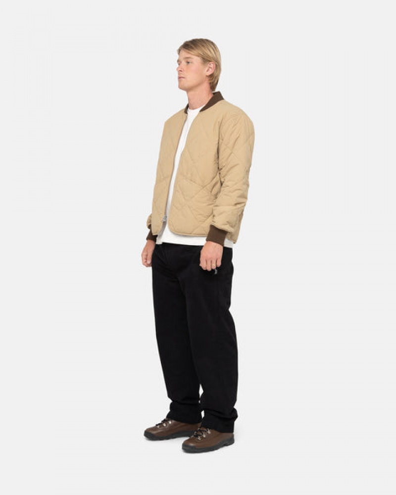 Női Stussy Beach Pant Brushed Pamut Nadrág Fekete Magyarország | FZG-0926