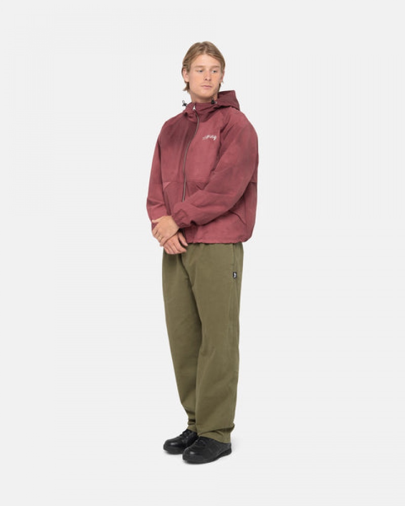 Női Stussy Beach Pant Brushed Pamut Nadrág Olivazöld Magyarország | YSJ-0597