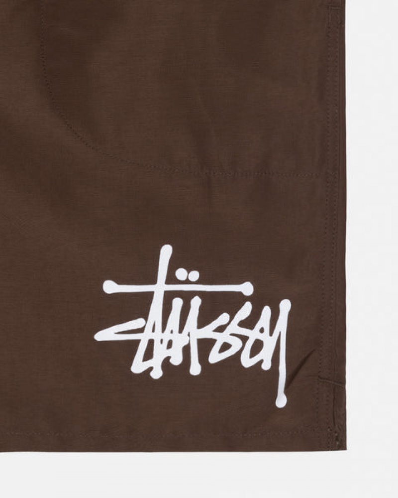 Női Stussy Big Basic Vizi Rövid Úszóruhák Kávé Magyarország | XFD-3267