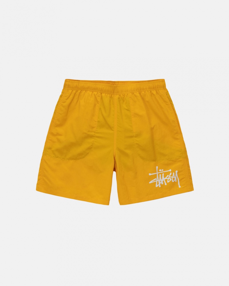 Női Stussy Big Basic Vizi Rövid Úszóruhák Sárga Magyarország | EOO-3447