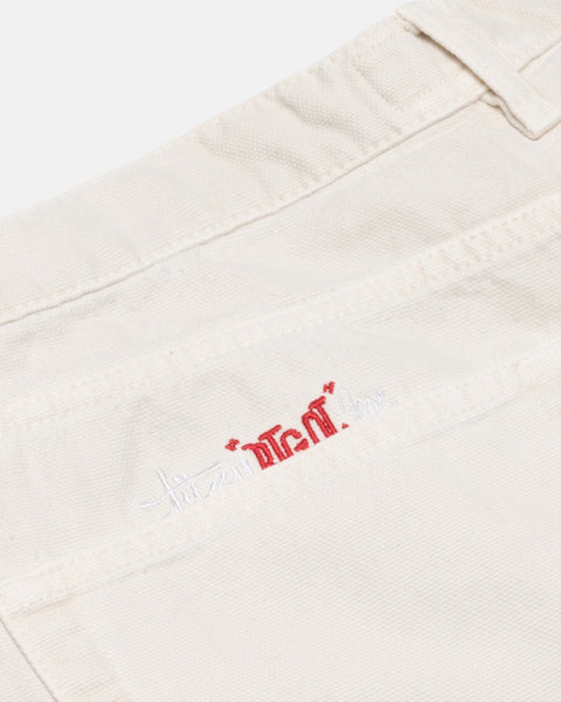 Női Stussy Big Ol' Jean Washed Vászon Nadrág Bézs Magyarország | ATF-8251