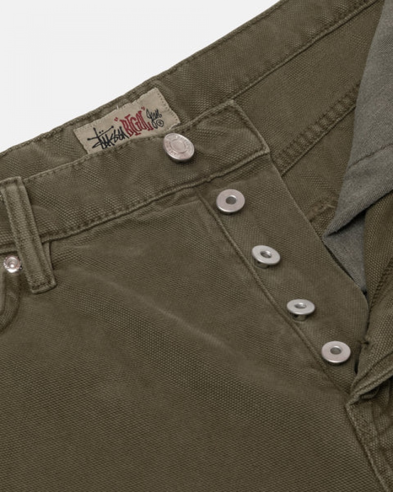 Női Stussy Big Ol' Jean Washed Vászon Nadrág Olivazöld Magyarország | WVD-3723