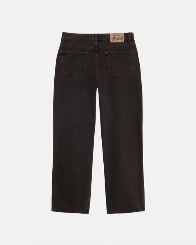 Női Stussy Classic Jean Denim Nadrág Fekete Magyarország | POA-3697