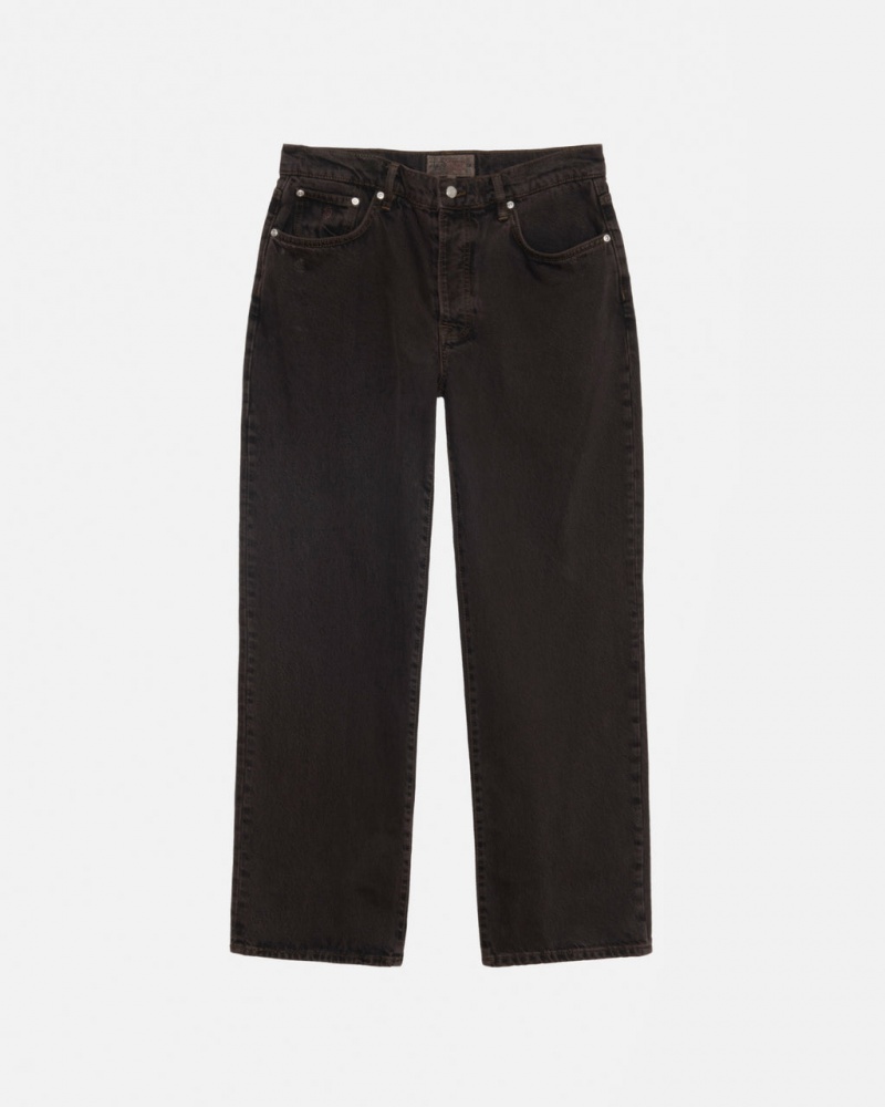 Női Stussy Classic Jean Denim Nadrág Fekete Magyarország | POA-3697