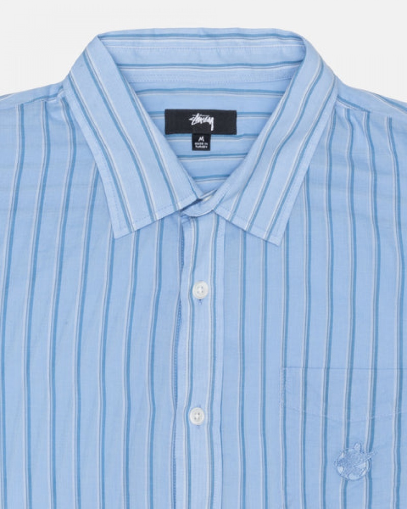 Női Stussy Light Weight Classic Shirt Ingek Kék Magyarország | GIN-5106