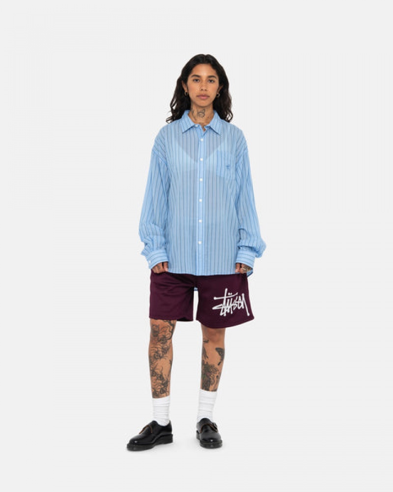 Női Stussy Light Weight Classic Shirt Ingek Kék Magyarország | GIN-5106