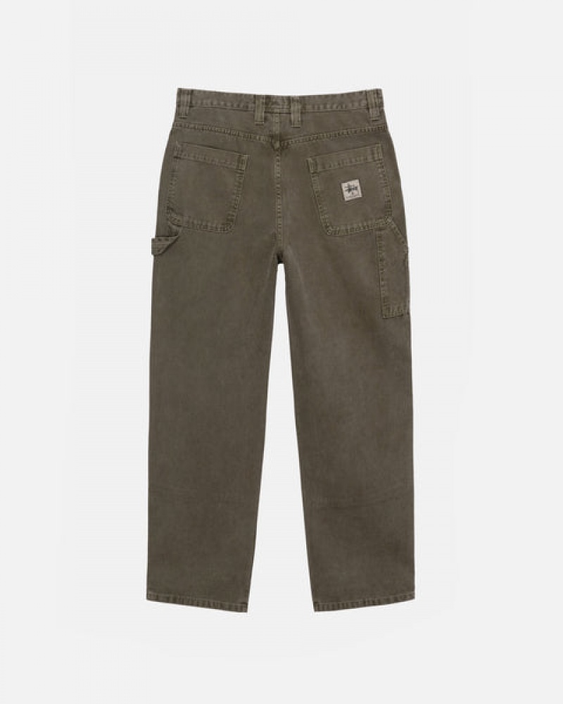 Női Stussy Munka Pant Vászon Nadrág Olivazöld Magyarország | UCA-5000