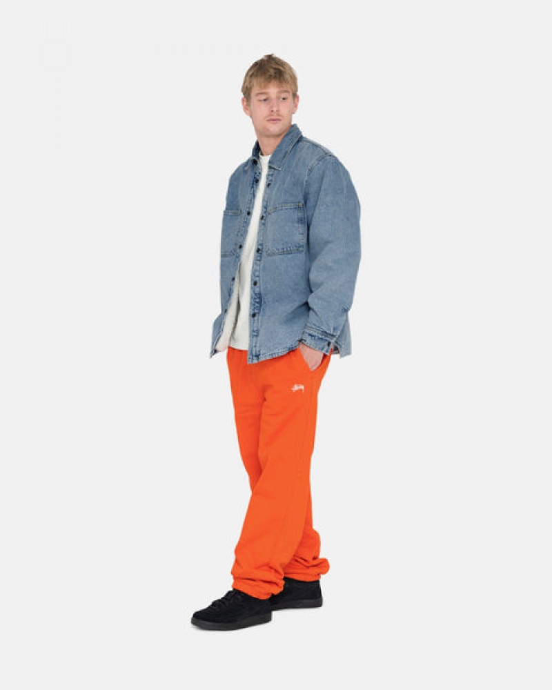 Női Stussy Overdyed Stock Logo Pant Pulóverek Narancssárga Magyarország | SIP-8498