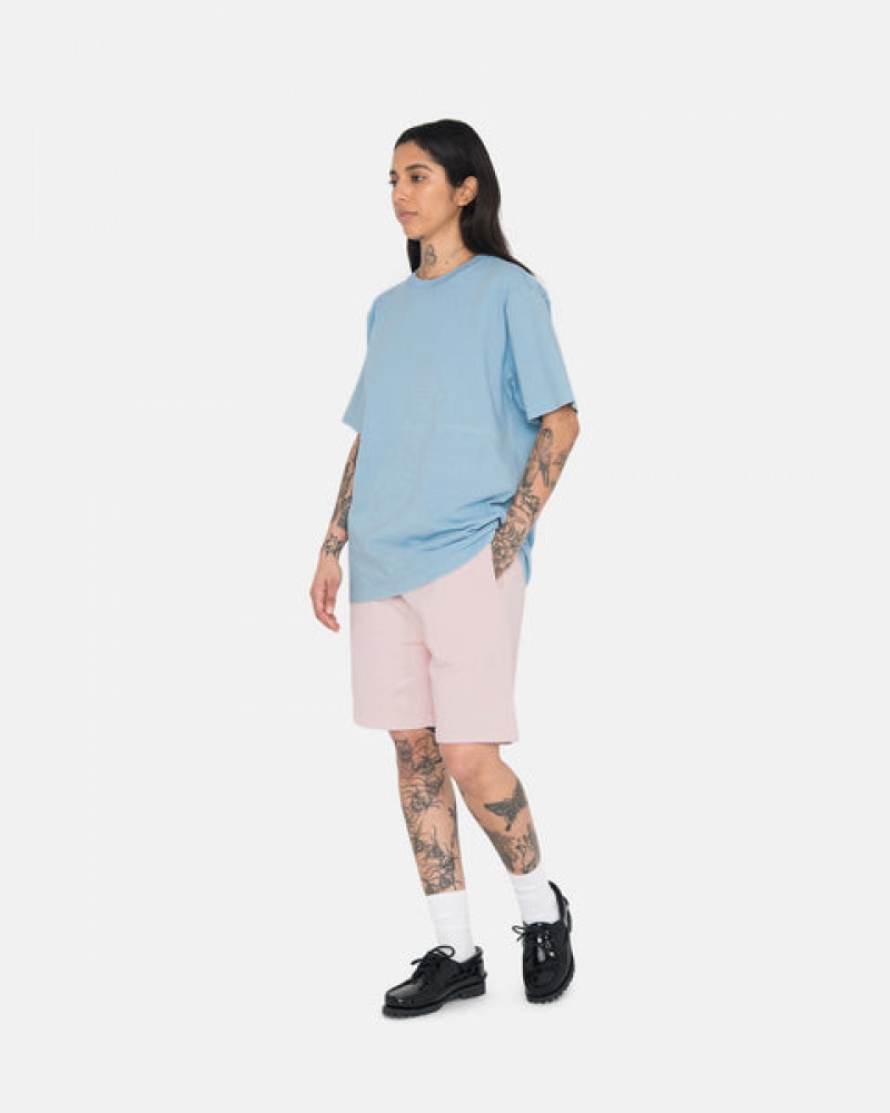 Női Stussy Overdyed Stock Logo Rövid Rövidnadrág Rózsaszín Magyarország | VRT-0046