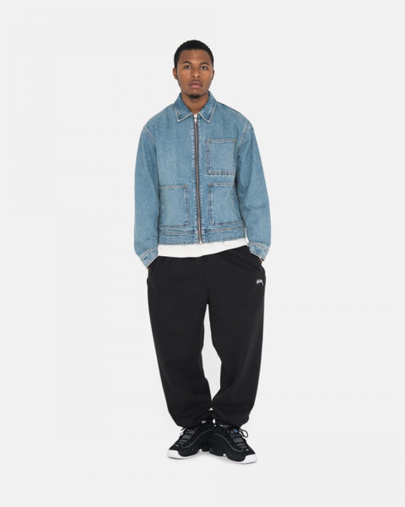 Női Stussy Overdyed Stock Logo Sweatpant Melegítő Nadrág Fekete Magyarország | ZFS-2127