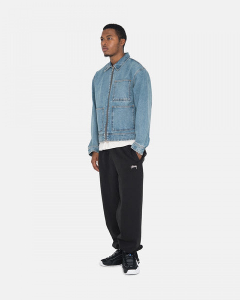 Női Stussy Overdyed Stock Logo Sweatpant Melegítő Nadrág Fekete Magyarország | ZFS-2127