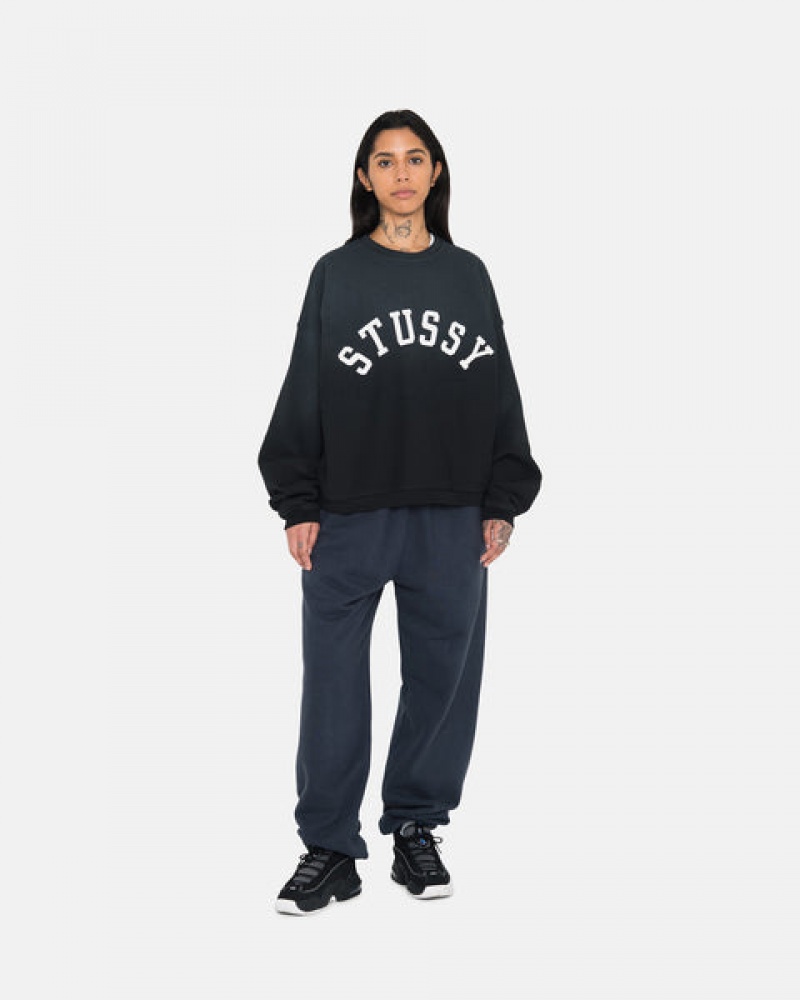 Női Stussy Overdyed Stock Logo Sweatpant Melegítő Nadrág Sötétkék Magyarország | YOR-9854