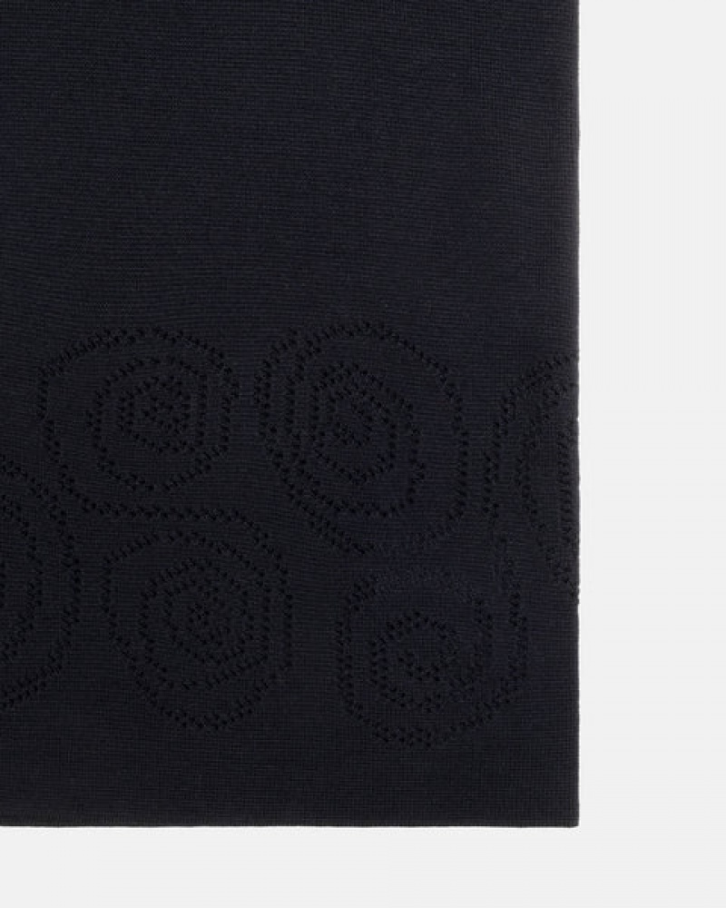 Női Stussy Perforated Swirl Knit Shirt Ingek Fekete Magyarország | EXA-1628