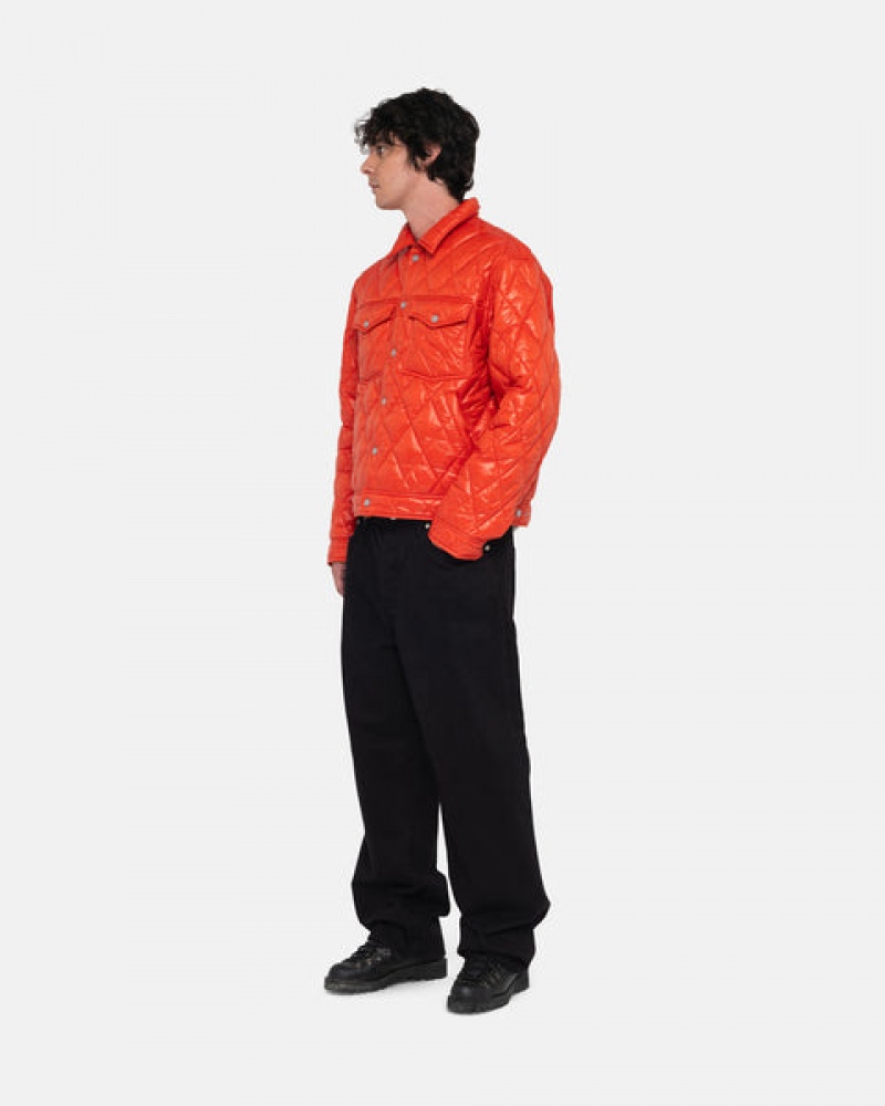 Női Stussy Ranch Jacket Steppelt Nejlon Kabát Piros Magyarország | HRC-8798