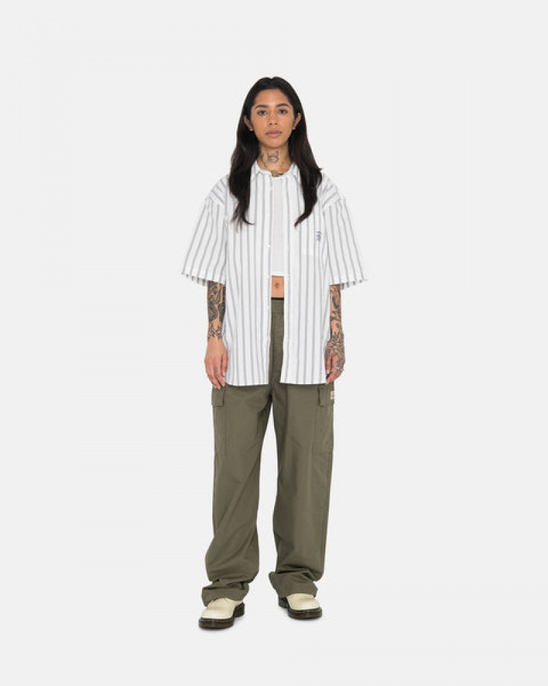 Női Stussy Ripstop Cargo Beach Pant Nadrág Olivazöld Magyarország | YXE-8149