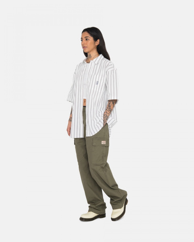 Női Stussy Ripstop Cargo Beach Pant Nadrág Olivazöld Magyarország | YXE-8149