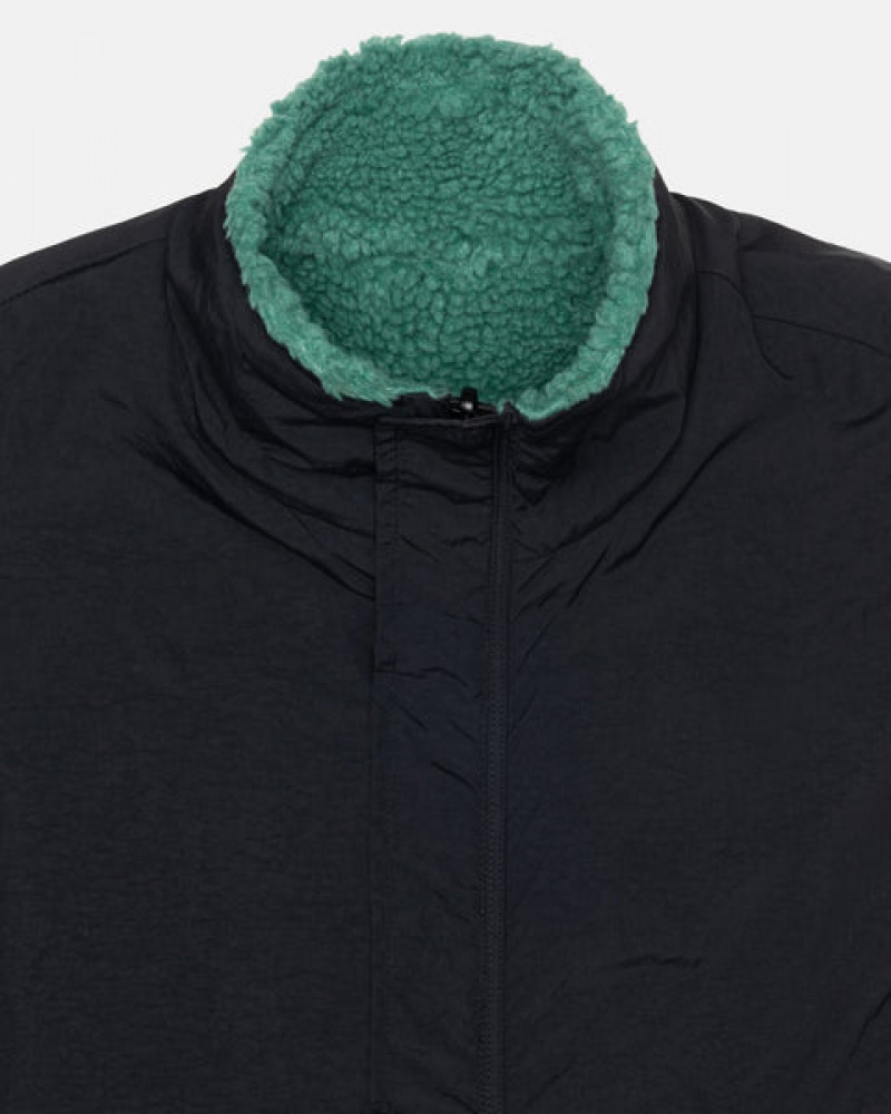 Női Stussy Sherpa Reversible Vest Mellény Türkiz Magyarország | GUG-9540