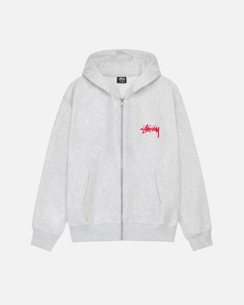 Női Stussy Skate Tough Zip Hoodie Kapucnis Pulóver Szürke Magyarország | QXN-7346