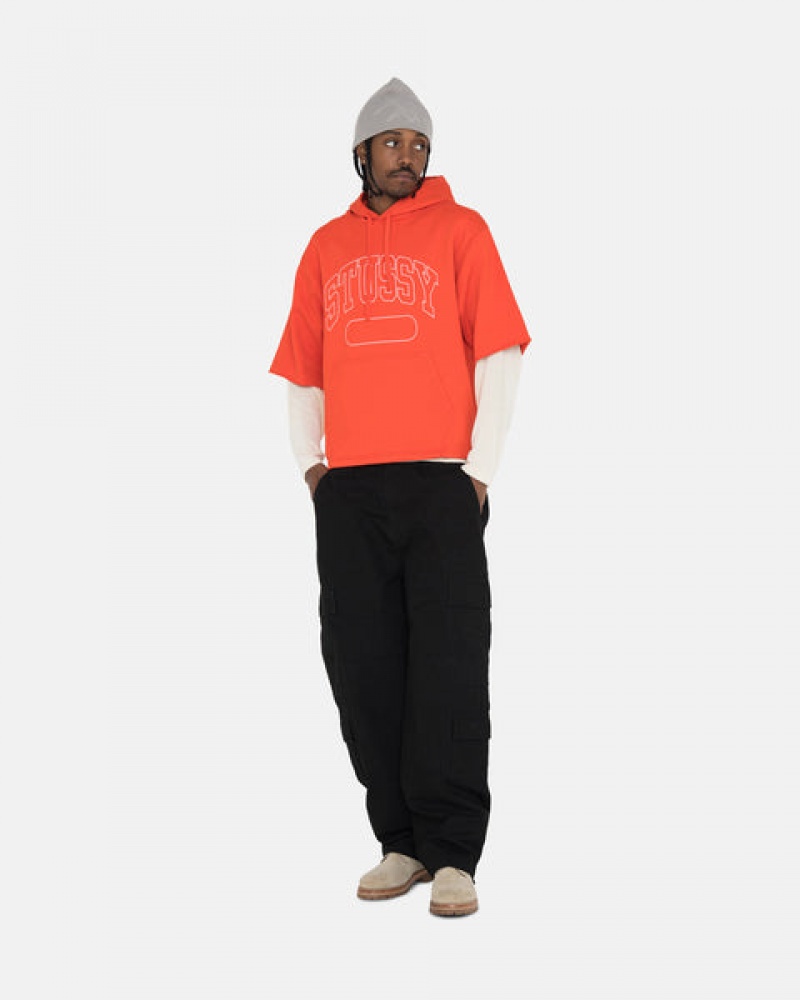 Női Stussy Ss Boxy Cropped Hoodie Kapucnis Pulóver Mélynarancssárga Magyarország | UXD-7033