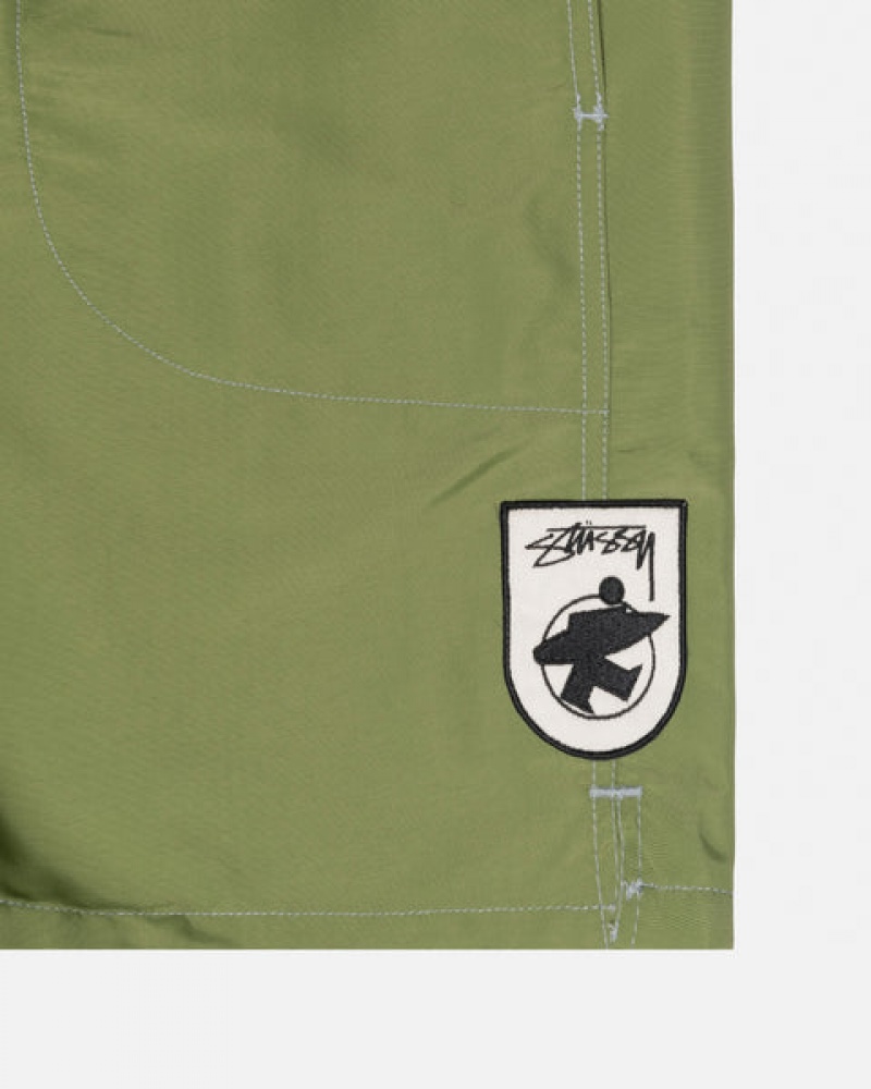 Női Stussy Surfman Patch Vizi Rövid Úszóruhák Zöld Magyarország | ZQO-6601