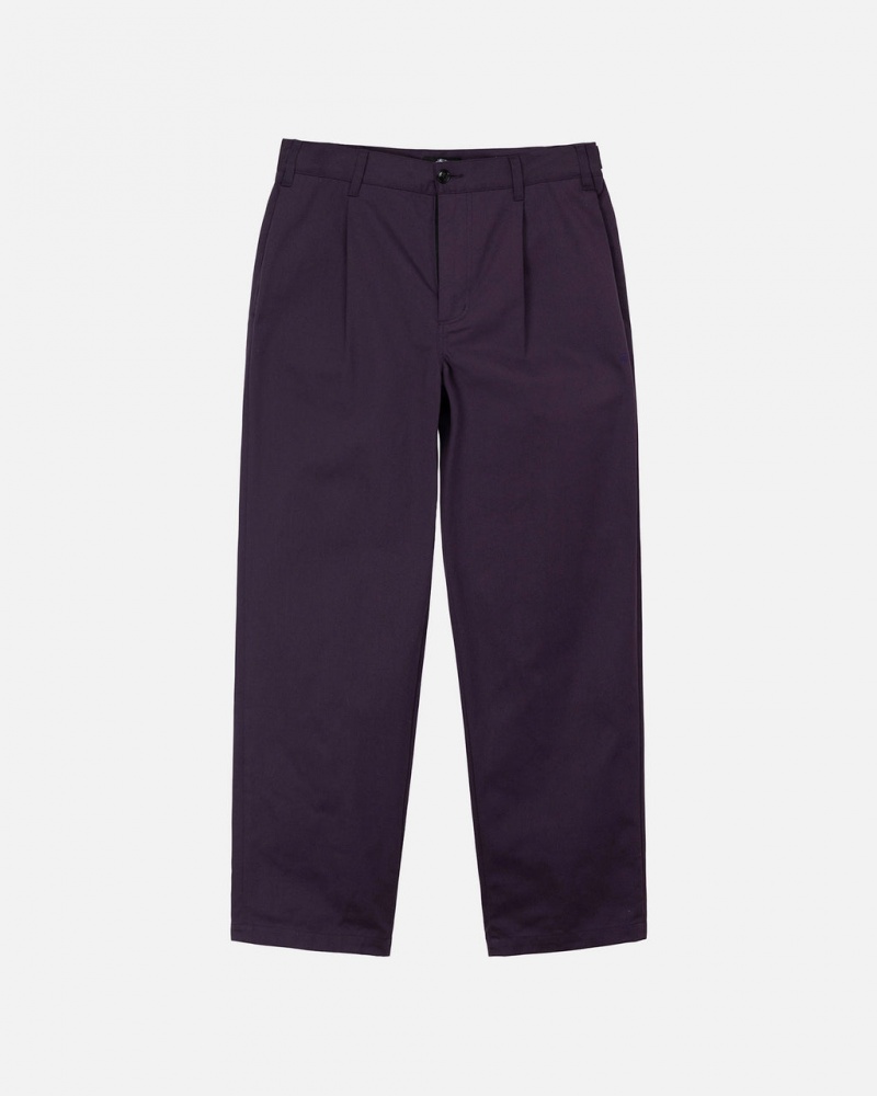 Női Stussy Twill Volume Redőzött Trouser Nadrág Lila Magyarország | NLR-9310