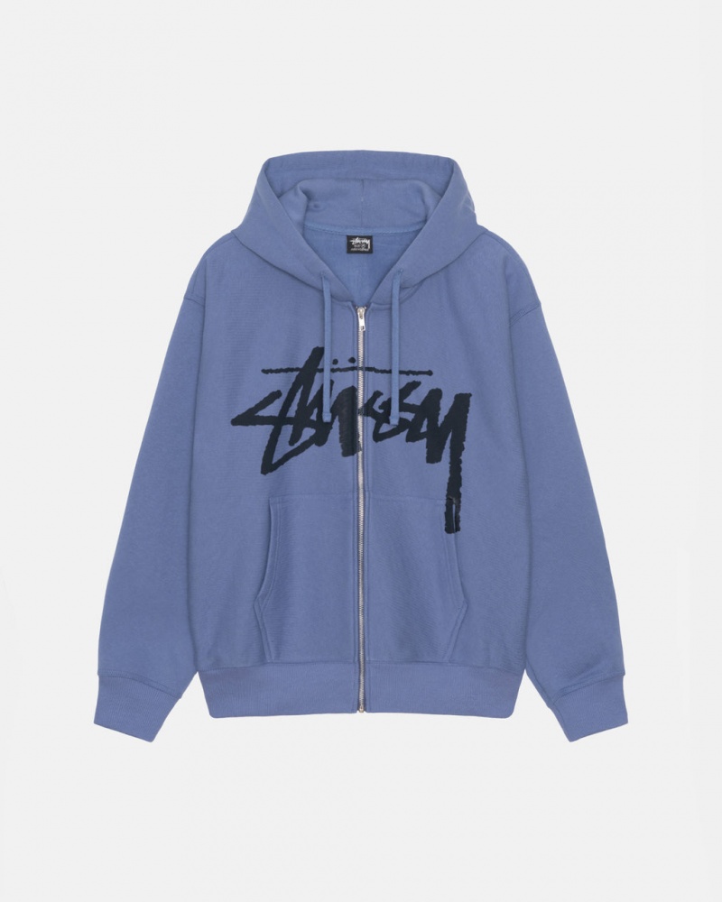 Női Stussy Venus Zip Hood Pulóverek Királykék Kék Magyarország | PTE-5379