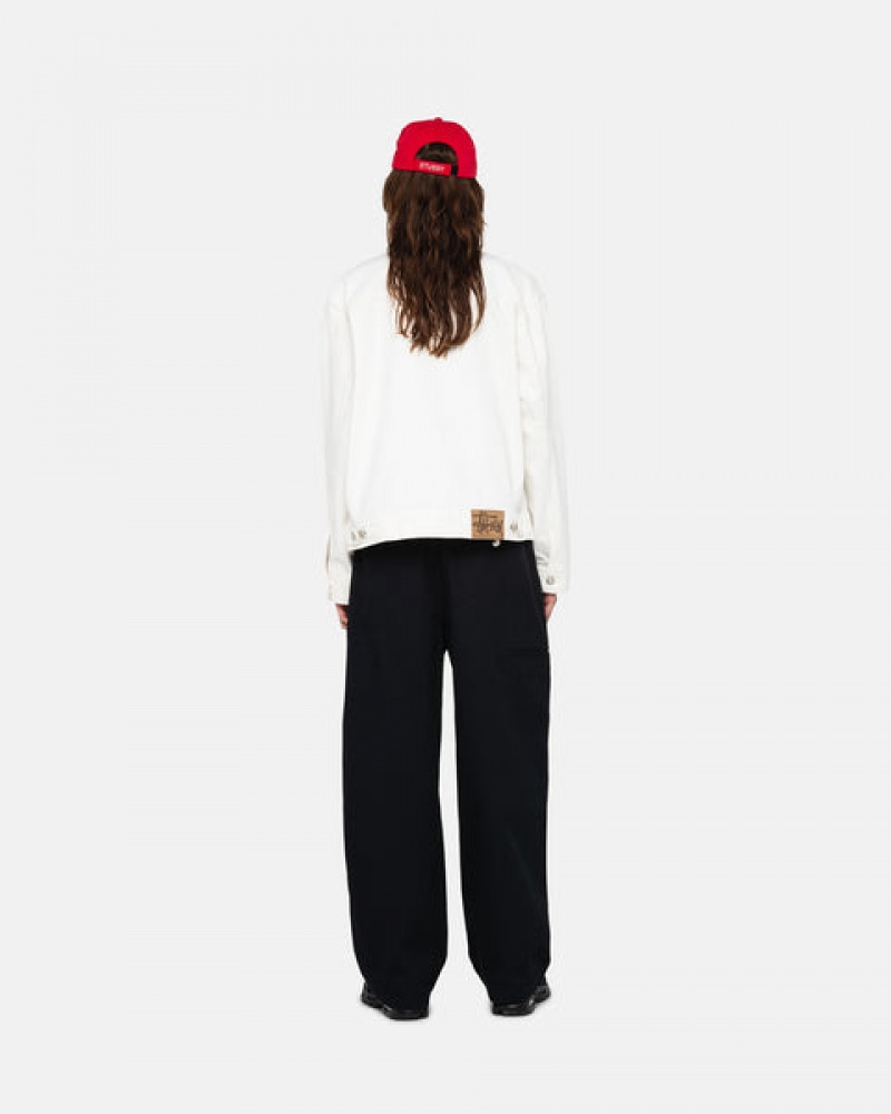 Női Stussy Workgear Trouser Twill Nadrág Fekete Magyarország | ONW-5498