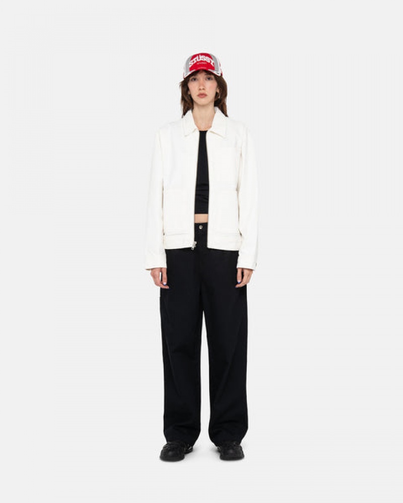 Női Stussy Workgear Trouser Twill Nadrág Fekete Magyarország | ONW-5498